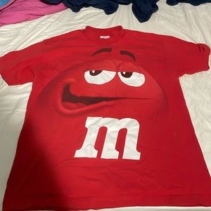 Red M&M Vintage Shirt Size Large